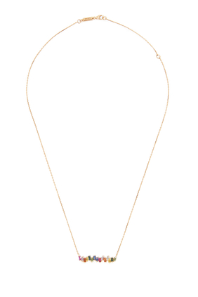 18k Rose Gold Sapphire Necklace